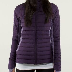 Lululemon Fluff Off Jacket Deep Zinfandel / Mini Check Pique Deep Zinfadel